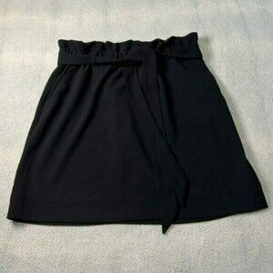 Express Black Skirt Size Medium NWT Belt Pockets Business Causal Career